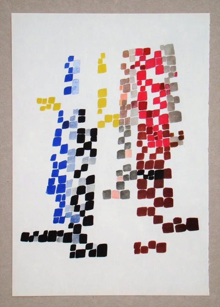 Rotogravure Taeuber-Arp - Taches quadrangulaires, 1920