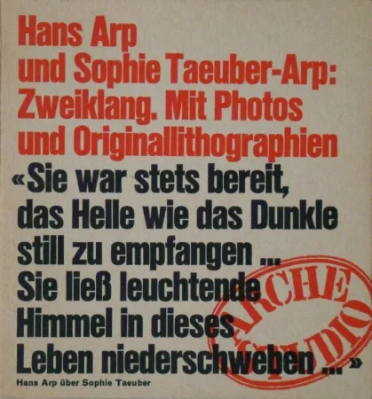Illustrated Book Taeuber-Arp - Zweiklang