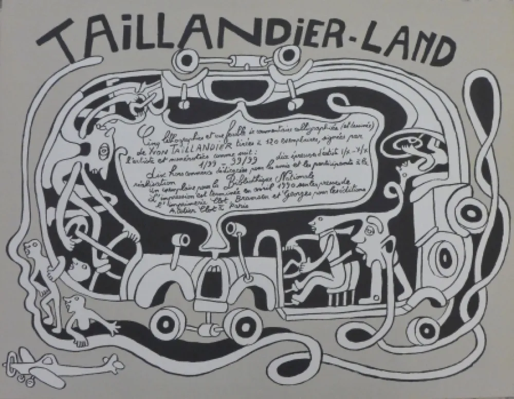 Lithograph Taillandier - Taillendier Land