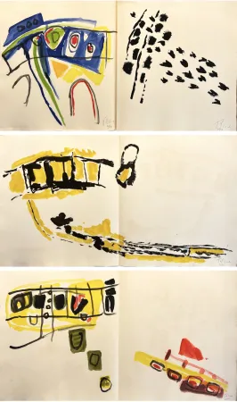 Illustrated Book Tal Coat - A. Du Bouchet : SUR LE PAS, avec suite signée par Tal-Coat (1959)