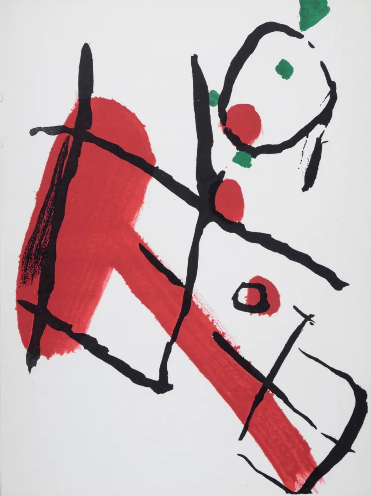 Lithograph Tal Coat - Composition, 1966