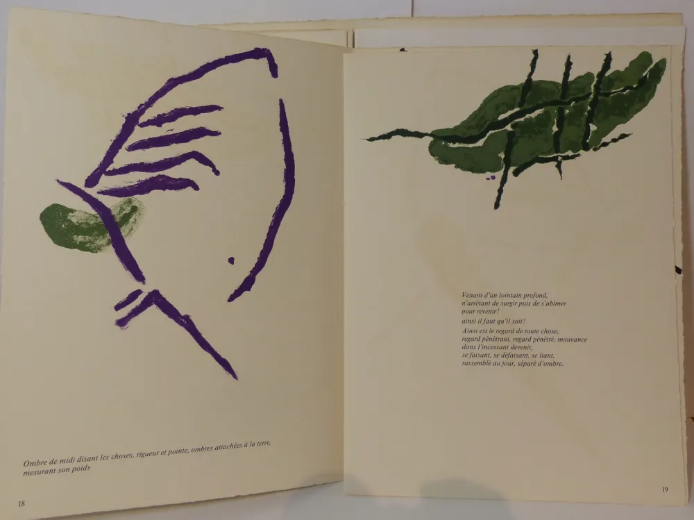 Lithograph Tal Coat - Derrière le Miroir. N°199. Deluxe, signé. 