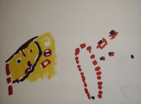 Lithograph Tal Coat - En grimpant