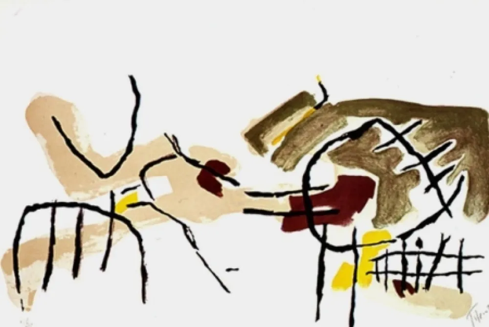 Lithograph Tal Coat - ROCHERS