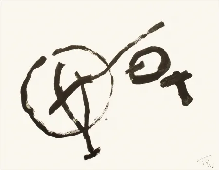 Lithograph Tal Coat - Solitude dans la plaine