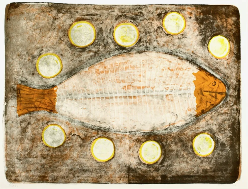 Lithograph Tamayo - Demi Poisson (Half fish)