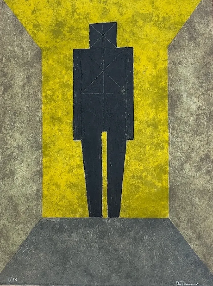 Engraving Tamayo - Figura en negro