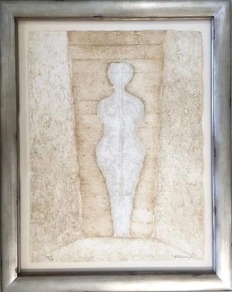 Etching Tamayo - Mujer en Blanco - Woman in White (Pereda 174)