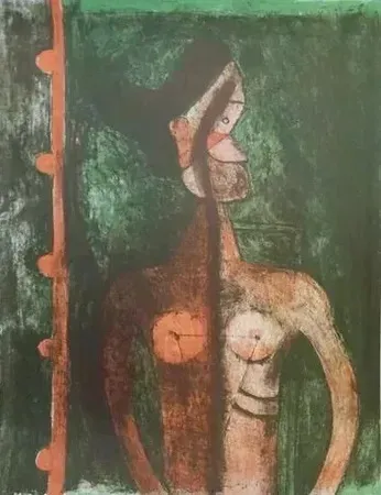Lithograph Tamayo - Torse de jeune fille (1969)