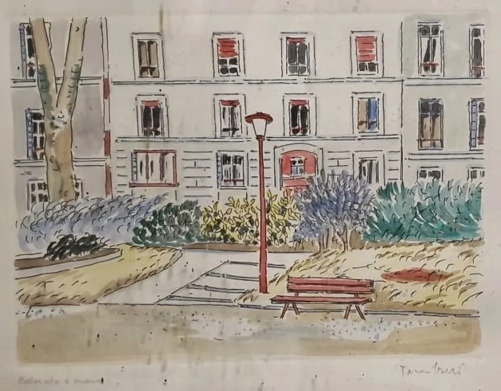 Engraving Tamburi - Ai giardini