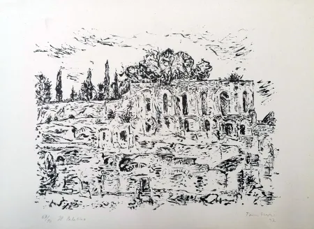 Lithograph Tamburi - Il Palatino