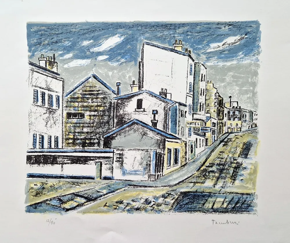 Lithograph Tamburi - Strada Hotel