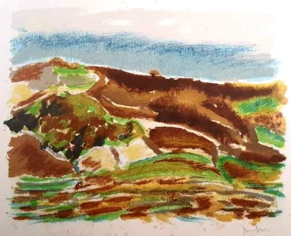 Lithograph Tamburi - UNTITLED