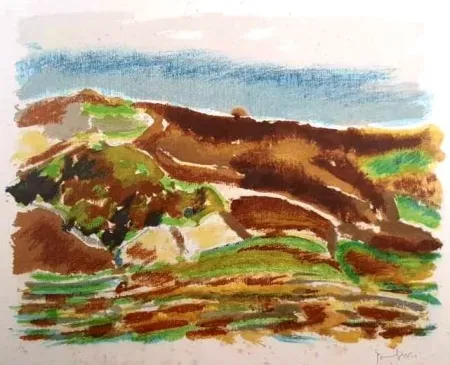 Lithograph Tamburi - UNTITLED