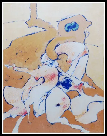 Lithograph Tanning - Composition surréaliste 