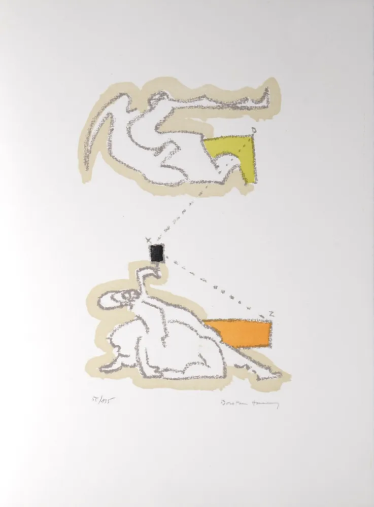 Lithograph Tanning - Le geste, 1978 - Hand-signed