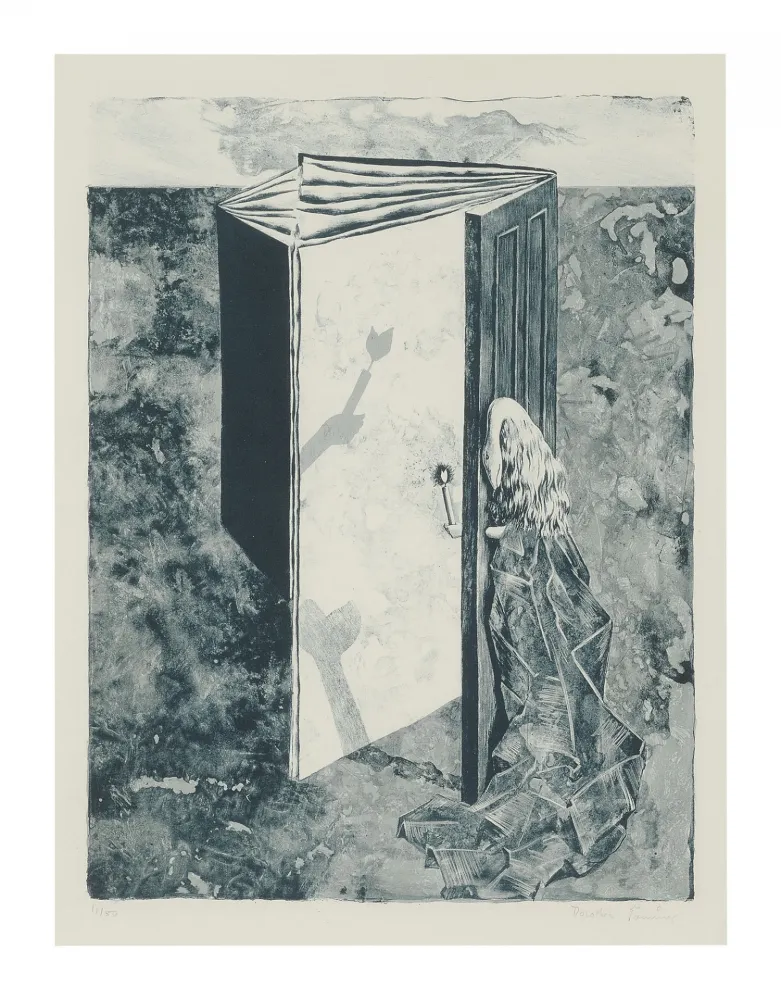 Lithograph Tanning - LES 7 PÉRILS SPECTRAUX (The 7 Spectral Perils) Porfolio. 1950