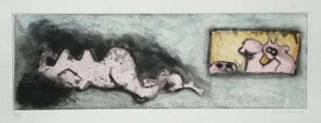 Etching And Aquatint Tanning - Voyeurs