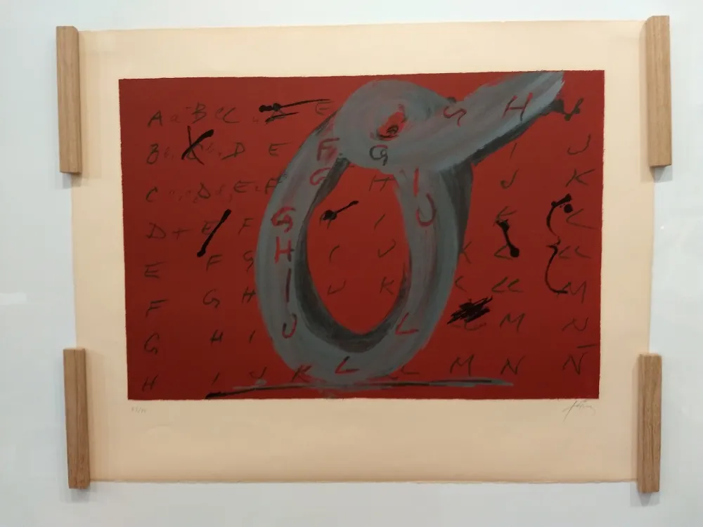 Lithograph Tàpies - 1972