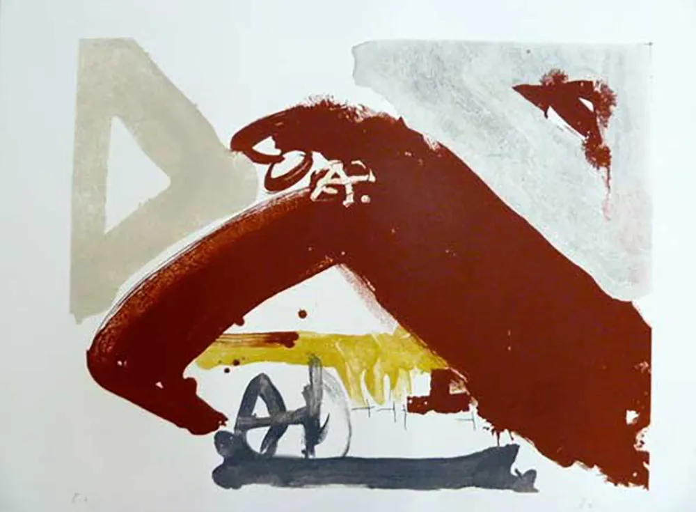 Lithograph Tàpies - 618. Sin Título