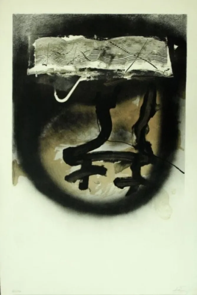 Lithograph Tàpies - A.L. EXPOSITION TÀPIES