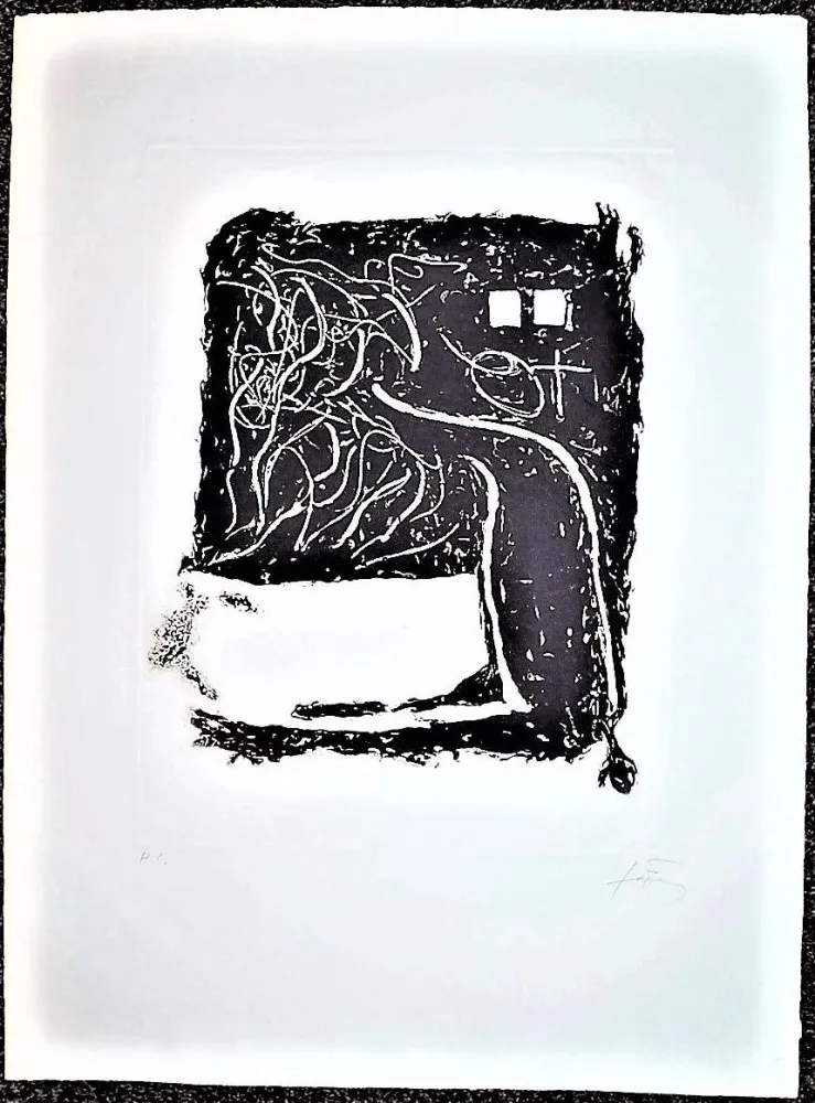 Engraving Tàpies - Aparicions 9