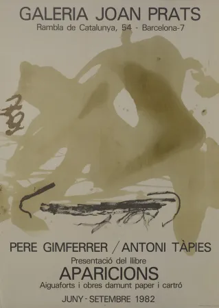 Poster Tàpies - Aparicions