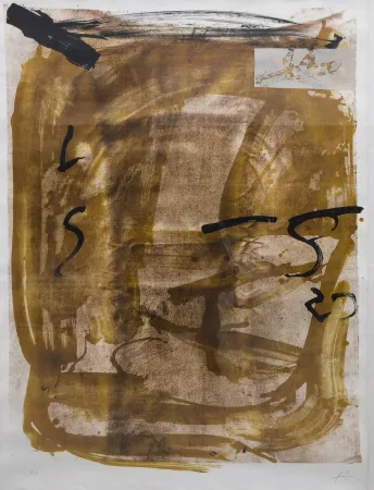 Lithograph Tàpies - Apparitions. Aus «Variations, 1984.