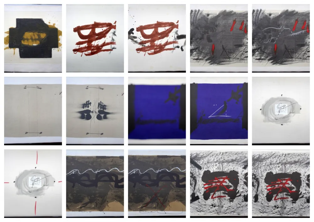 Lithograph Tàpies - Artist Book Nocturn Matinal (with complet Portfolio)