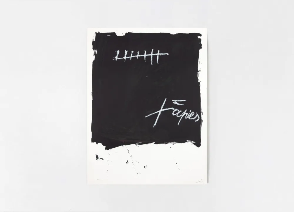Lithograph Tàpies - AVL 110 