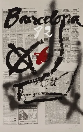 Lithograph Tàpies - 