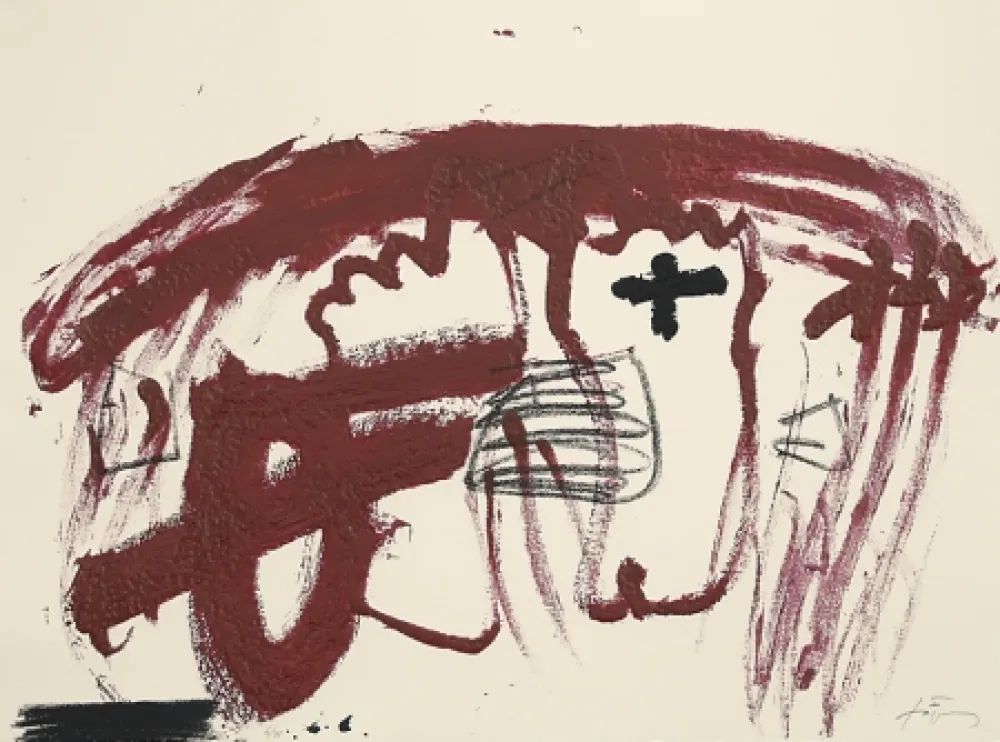 Engraving Tàpies - Carmí 6 (Karminrot 6) 