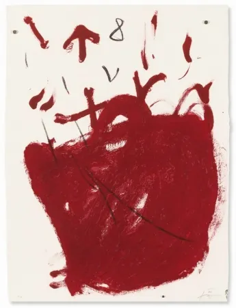 Etching And Aquatint Tàpies - Carmí 8