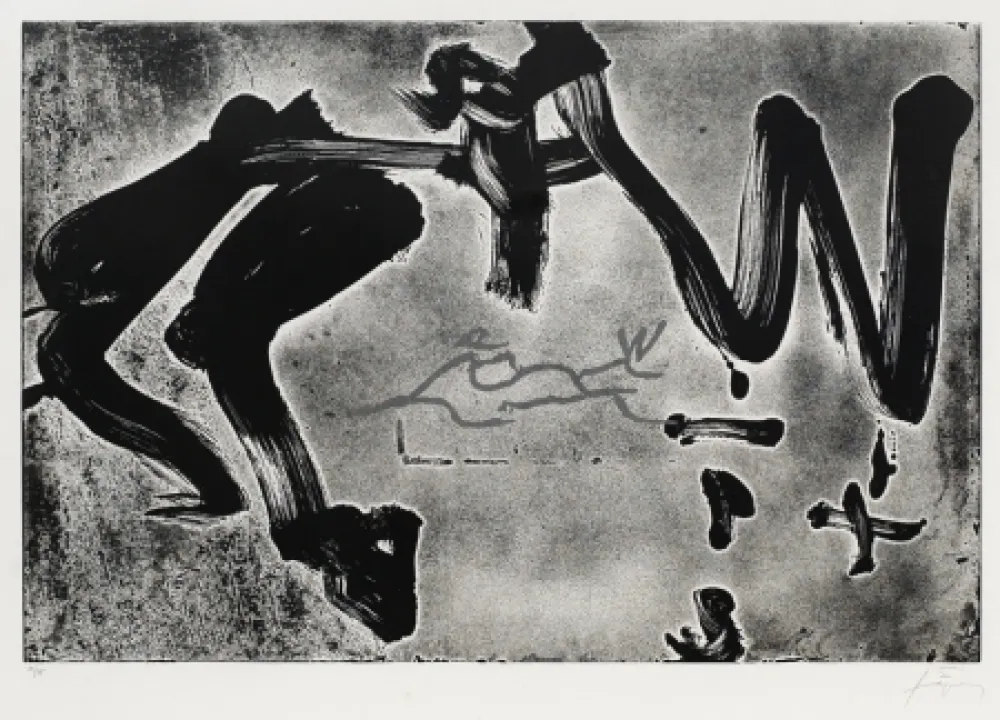 Etching Tàpies - Carrer de Wagner