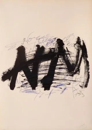 Lithograph Tàpies - CARTEL 