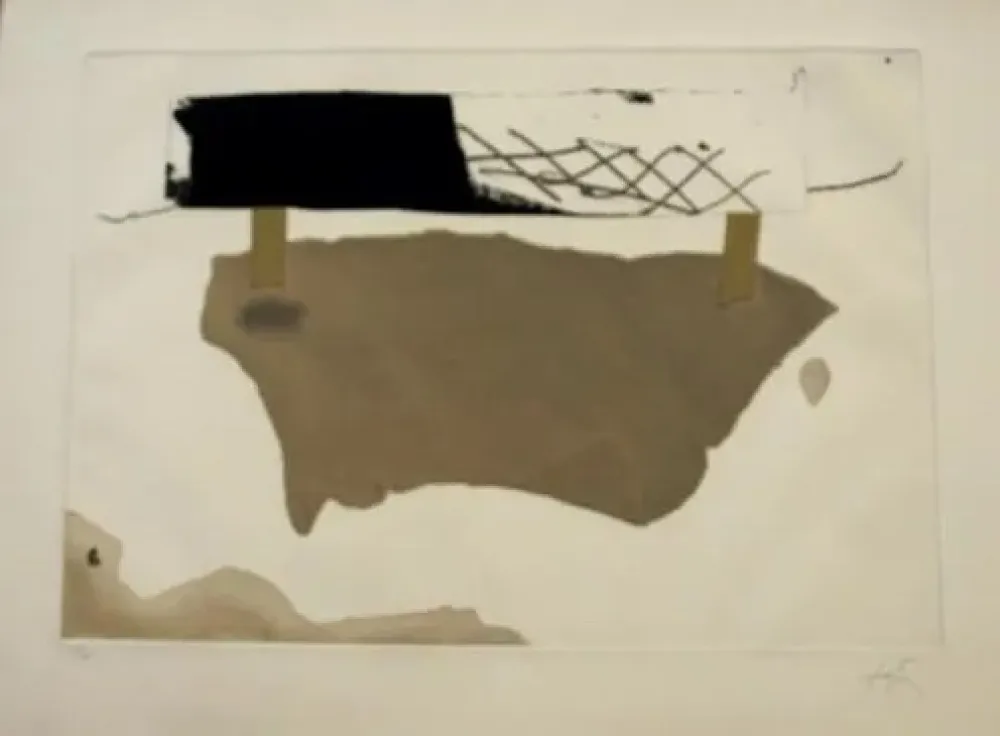 Engraving Tàpies - Cartró