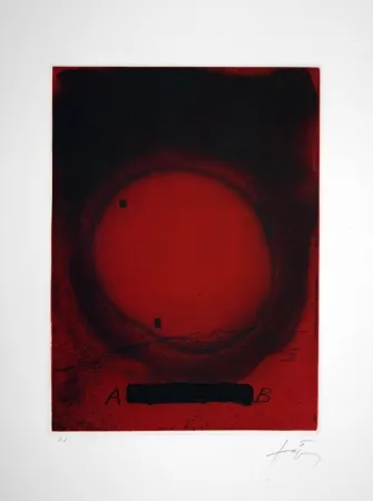 Aquatint Tàpies - Cercle