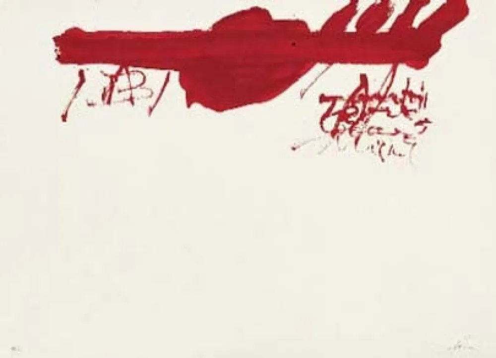 Lithograph Tàpies - Clau 13