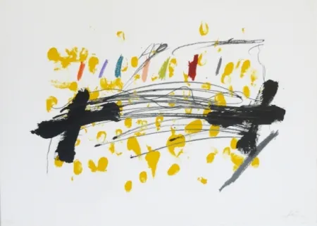 Lithograph Tàpies - CLAU 15