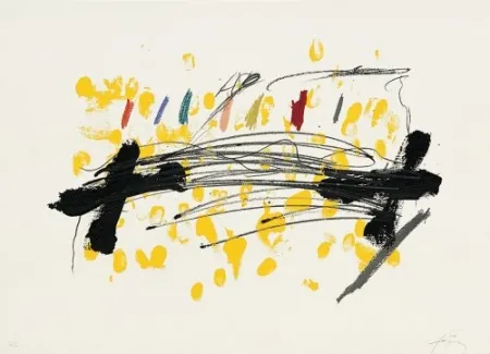 Lithograph Tàpies - Clau-15