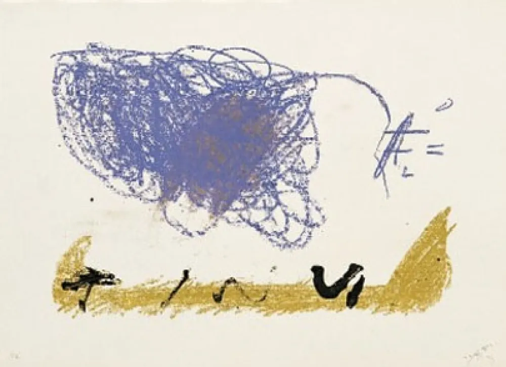 Lithograph Tàpies - Clau 16