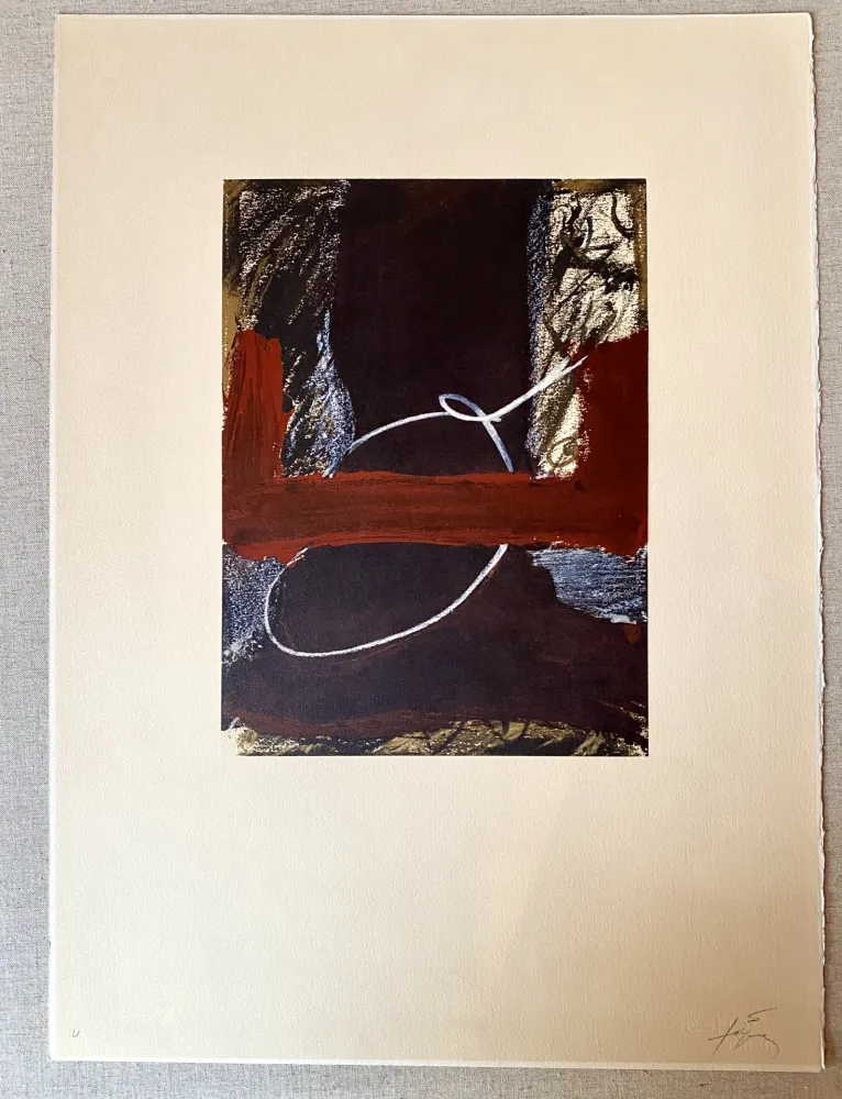 Lithograph Tàpies - Clau 7