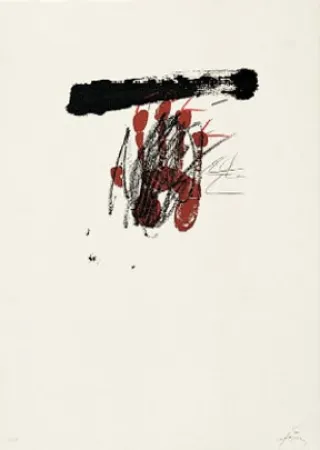 Lithograph Tàpies - Clau 9