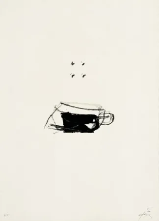 Lithograph Tàpies - Clau de foc 10