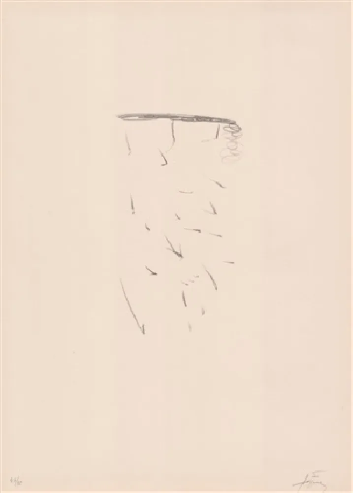 Lithograph Tàpies - Clau de foc 11