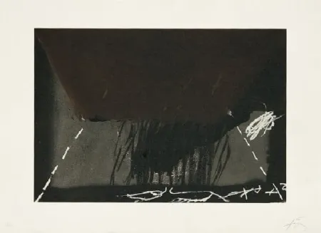 Lithograph Tàpies - Clau de foc 12