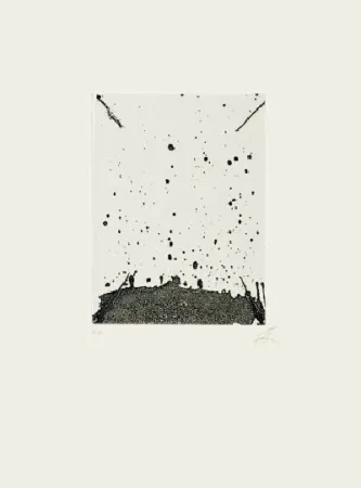 Lithograph Tàpies - Clau de foc 19