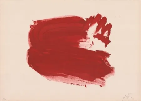 Lithograph Tàpies - Clau de foc 2