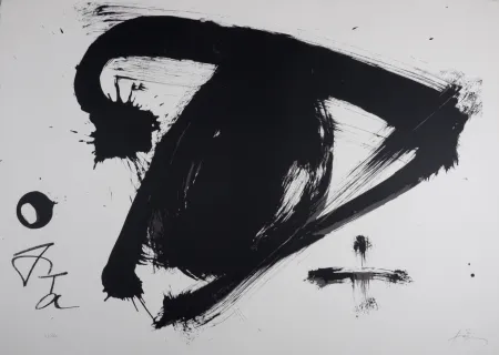 Lithograph Tàpies - Composition