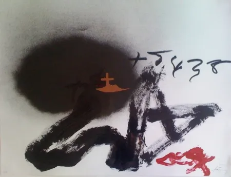 Lithograph Tàpies - Composition